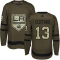 Los Angeles Kings #13 Kyle Clifford Authentic Green Salute to Service NHL Jersey