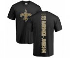 New Orleans Saints #22 Chauncey Gardner-Johnson Black Backer T-Shirt
