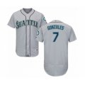 Seattle Mariners #7 Marco Gonzales Grey Road Flex Base Authentic Collection Baseball Player Jersey