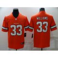 Denver Broncos #33 Javonte Williams Nike Orange Stitched Limited Jersey