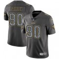 New Orleans Saints #90 Nick Fairley Gray Static Vapor Untouchable Limited NFL Jersey