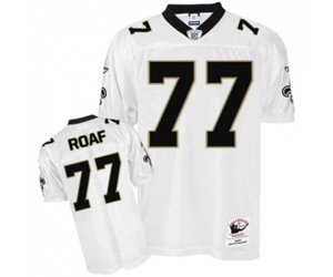 New Orleans Saints #77 Willie Roaf White Authentic Football Jersey