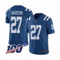Indianapolis Colts #27 Nate Hairston Limited Royal Blue Rush Vapor Untouchable 100th Season Football Jersey
