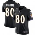 Baltimore Ravens #80 Crockett Gillmore Black Alternate Vapor Untouchable Limited Player NFL Jersey
