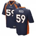 Denver Broncos #59 Malik Reed Nike Navy Vapor Untouchable Limited Jersey