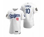 Los Angeles Dodgers Justin Turner Nike White 2020 World Series Authentic Jersey