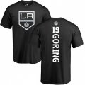 Los Angeles Kings #19 Butch Goring Black Backer T-Shirt