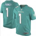 Miami Dolphins #1 Cody Parkey Elite Aqua Green Team Color NFL Jersey