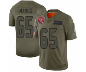 Houston Texans #65 Greg Mancz Limited Camo 2019 Salute to Service Football Jersey
