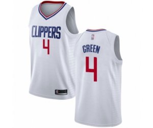 Los Angeles Clippers #4 JaMychal Green Swingman White Basketball Jersey - Association Edition