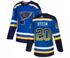 Adidas St. Louis Blues #20 Alexander Steen Authentic Blue Drift Fashion NHL Jersey