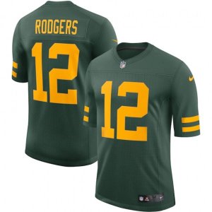 Green Bay Packers #12 Aaron Rodgers Nike Green Alternate Vapor Limited Player Jersey
