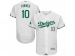 Los Angeles Dodgers #10 Justin Turner White Celtic Flexbase Authentic Collection MLB Jersey