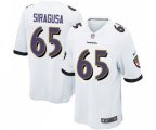 Baltimore Ravens #60 Nico Siragusa Game White Football Jersey