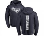 Los Angeles Rams #83 Josh Reynolds Navy Blue Backer Pullover Hoodie