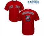 Boston Red Sox #5 Nomar Garciaparra Replica Red Alternate Home Cool Base Baseball Jersey