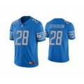 Detroit Lions #28 Jermar Jefferson Blue Vapor Untouchable Limited Stitched Jersey