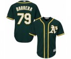 Oakland Athletics Luis Barrera Replica Green Alternate 1 Cool Base Baseball Player Jersey