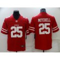 San Francisco 49ers #25 Elijah Mitchell Red Nike Scarlet Player Limited Jersey