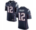 New England Patriots #12 Tom Brady Game Navy Blue Team Color Football Jersey