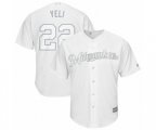 Milwaukee Brewers #22 Christian Yelich Yeli Authentic White 2019 Players Weekend Baseball Jersey