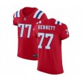 New England Patriots #77 Michael Bennett Red Alternate Vapor Untouchable Elite Player Football Jersey