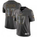 New Orleans Saints #47 Alex Anzalone Gray Static Vapor Untouchable Limited NFL Jersey