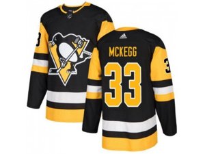 Adidas Pittsburgh Penguins #33 Greg McKegg Black Home Authentic Stitched NHL Jersey