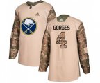 Adidas Buffalo Sabres #4 Josh Gorges Authentic Camo Veterans Day Practice NHL Jersey
