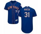 New York Mets #31 Mike Piazza Royal Gray Flexbase Authentic Collection MLB Jersey
