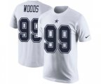 Dallas Cowboys #99 Antwaun Woods White Rush Pride Name & Number T-Shirt