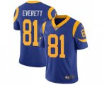 Los Angeles Rams #81 Gerald Everett Royal Blue Alternate Vapor Untouchable Limited Player Football Jersey