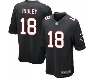 Atlanta Falcons #18 Calvin Ridley Game Black Alternate Football Jersey
