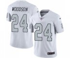 Oakland Raiders #24 Charles Woodson Elite White Rush Vapor Untouchable Football Jersey