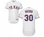 Texas Rangers #30 Nomar Mazara White Home Flex Base Authentic Collection MLB Jersey
