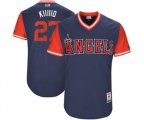 Los Angeles Angels of Anaheim #27 Mike Trout Kiiiiid Authentic Navy Blue 2017 Players Weekend Baseball Jersey