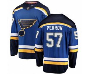 St. Louis Blues #57 David Perron Fanatics Branded Royal Blue Home Breakaway NHL Jersey