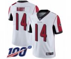 Atlanta Falcons #14 Justin Hardy White Vapor Untouchable Limited Player 100th Season Football Jersey