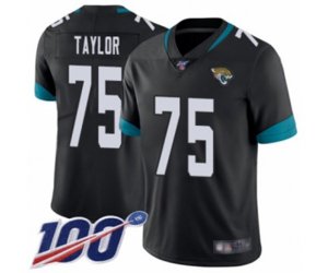 Jacksonville Jaguars #75 Jawaan Taylor Black Team Color Vapor Untouchable Limited Player 100th Season Football Jersey