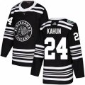 Chicago Blackhawks #24 Dominik Kahun Black Authentic 2019 Winter Classic Stitched NHL Jersey