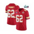 Kansas City Chiefs #62 Joe Thuney Red Super Bowl LVII Patch Vapor Untouchable Limited Stitched Jersey