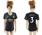 2017-18 Manchester United 3 BAILLY Away Women Soccer Jersey