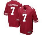 San Francisco 49ers #7 Colin Kaepernick Game Red Team Color Football Jersey