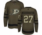 Anaheim Ducks #27 Scott Niedermayer Authentic Green Salute to Service Hockey Jersey