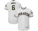 Pittsburgh Pirates #6 Starling Marte White Alternate Authentic Collection Flex Base Baseball Jersey
