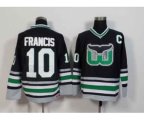 Hartford Whalers #10 Ron Francis Black CCM Throwback Stitched NHL Jersey