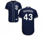 San Diego Padres #43 Garrett Richards Navy Blue Alternate Flex Base Authentic Collection Baseball Jersey