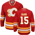 Calgary Flames #15 Tanner Glass Premier Red Third NHL Jersey