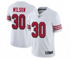 San Francisco 49ers #30 Jeff Wilson Limited White Rush Vapor Untouchable Football Jersey