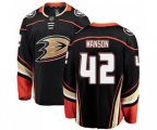 Anaheim Ducks #42 Josh Manson Fanatics Branded Black Home Breakaway Hockey Jersey